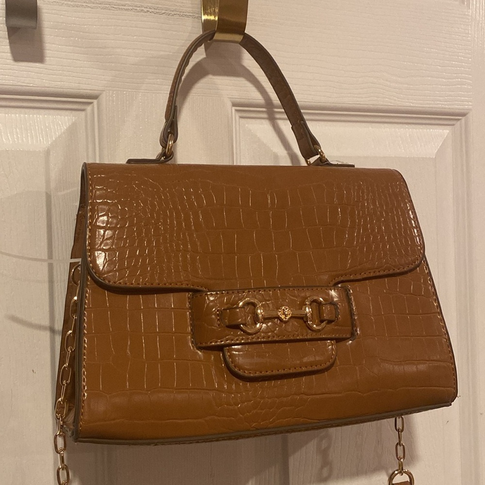 BNWT ANNE KLEIN Snakeskin Faux Leather Crossbody Bag